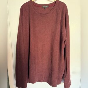 Banana Republic Men's Maroon Crewneck Sweater